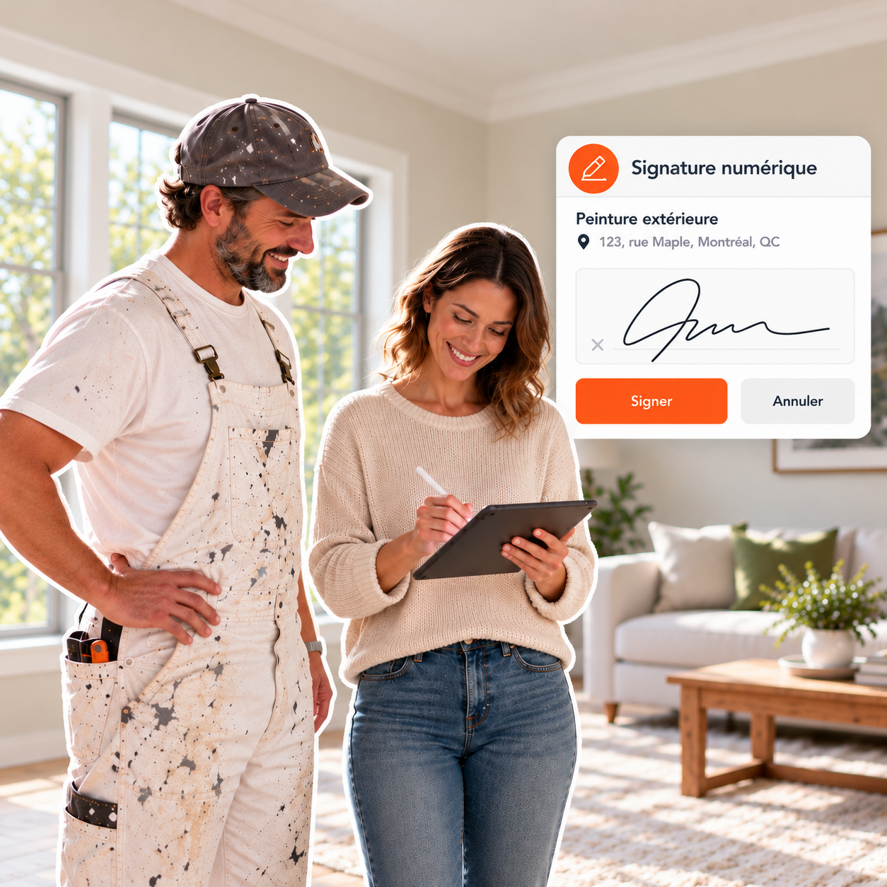 Signature numérique dans un intérieur rénové-1